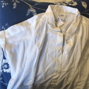 White GAP blouse.